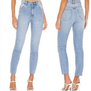ROLLAS Dusters High Rise Slim Jeans in New Vintage Wash Sz 26